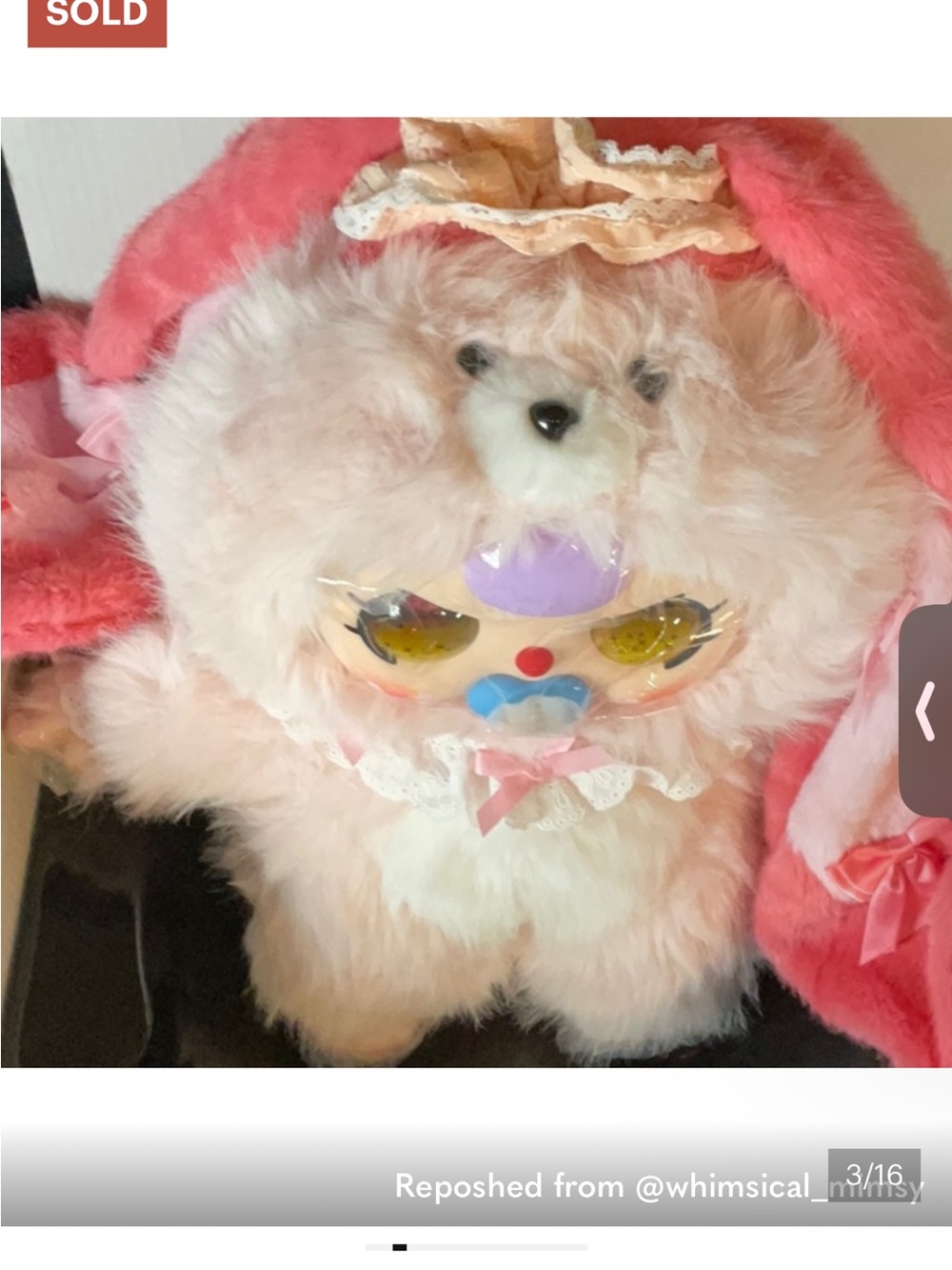 Baby Three 800% AI Battery Powered Plush Doll Pink Bunny variant Companion Toy - Picture 3 of 13